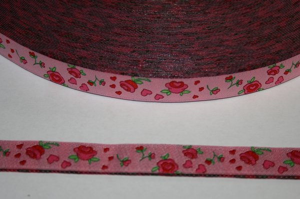 Webband  -  Rosenband   rosa