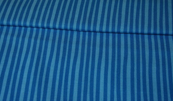 Westfalenstoff – Junge Linie - blau/blau - Streifen