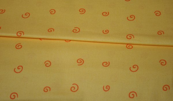 Westfalenstoff – Junge Linie - gelb/orange - Kreisel