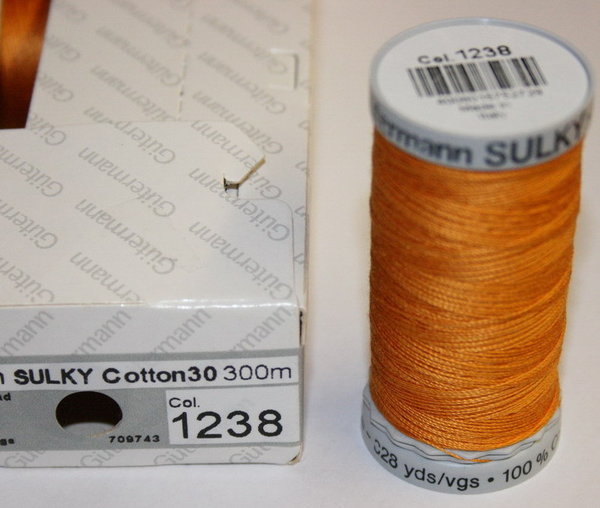Gütermann-Sulky Cotton 30    /  orange  Fb 1238