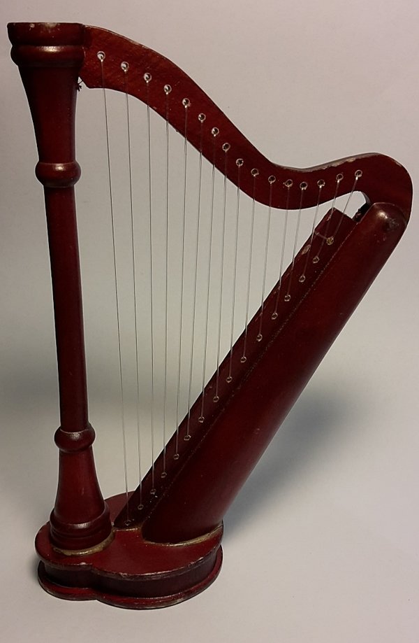 Miniatur  /  Harfe,   14 cm