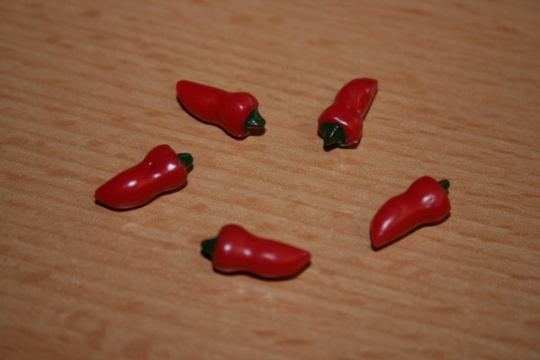 Miniatur  /  Paprika,  rot