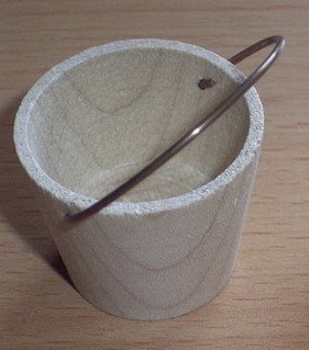 Miniatur  /  Eimerchen, Holz,   3 cm