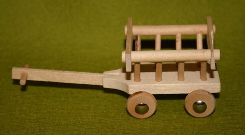 Miniatur  /  Leiterwagen,      6 cm