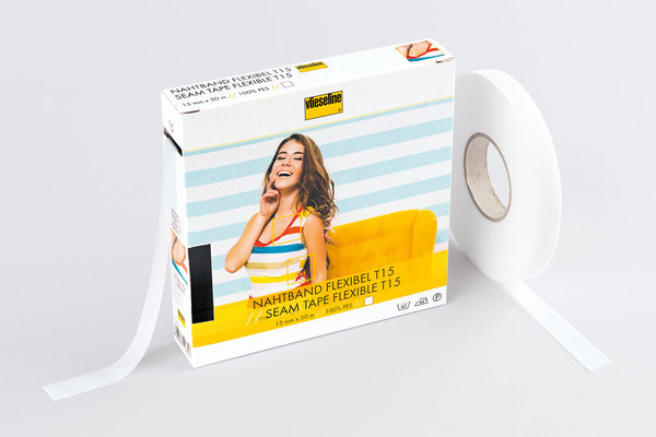 Freudenberg - Nahtband bi-elastisch 15 mm aufbügelbar