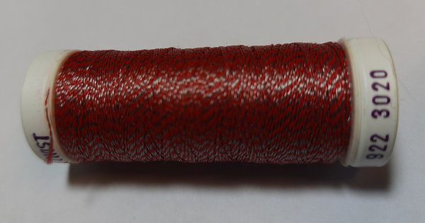 Sulky Ultra-Twist  Fb. 3020 rot/grau (Viscose-Maschinen-Stickgarn)