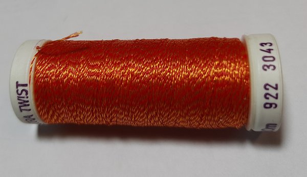 Sulky Ultra-Twist  Fb. 3043 orange/gelb (Viscose-Maschinen-Stickgarn)