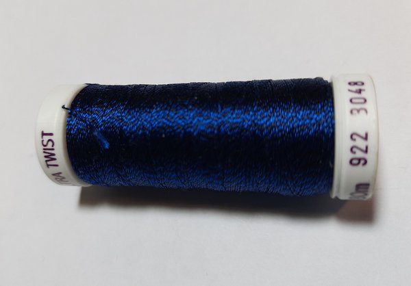 Sulky Ultra-Twist  Fb. 3048 blau/schwarz (Viscose-Maschinen-Stickgarn)