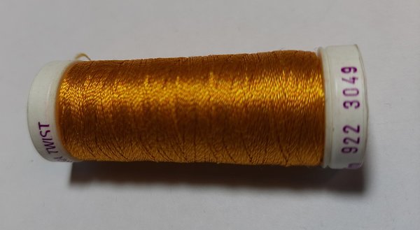 Sulky Ultra-Twist  Fb. 3049 gelb/gelb (Viscose-Maschinen-Stickgarn)